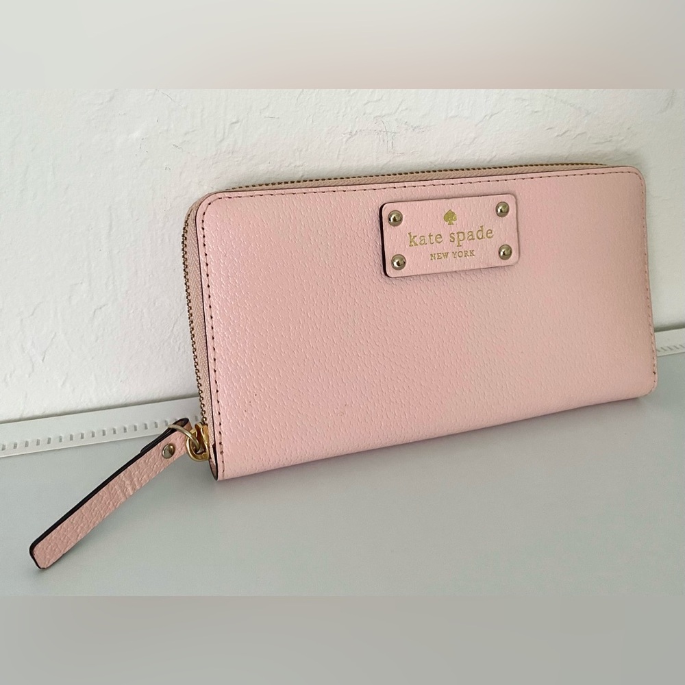 Kate Spade Set New York Grove Street Neda Pink Satchel Bag and Wallet Zip around - Picture 12 of 16
